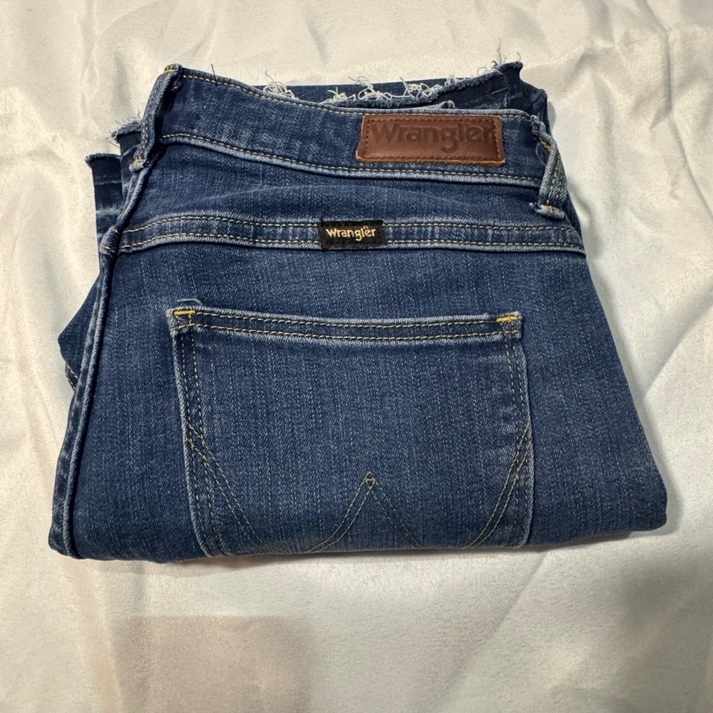 Wrangler Women's Dark Blue Flare Jeans - Picture 3 of 7